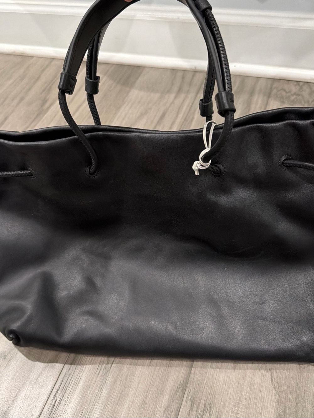 RADLEY LONDON Black Leather Tote with Gold Logo - Picture 2 of 2